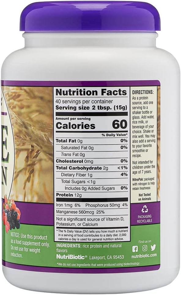 nutribiotic-mixed-berry-rice-protein-powder---1-lb-5-oz-600g-low-carb-keto-vegan-chemical-free-gluten-free-easy-to-digest-nutrient-rich-3
