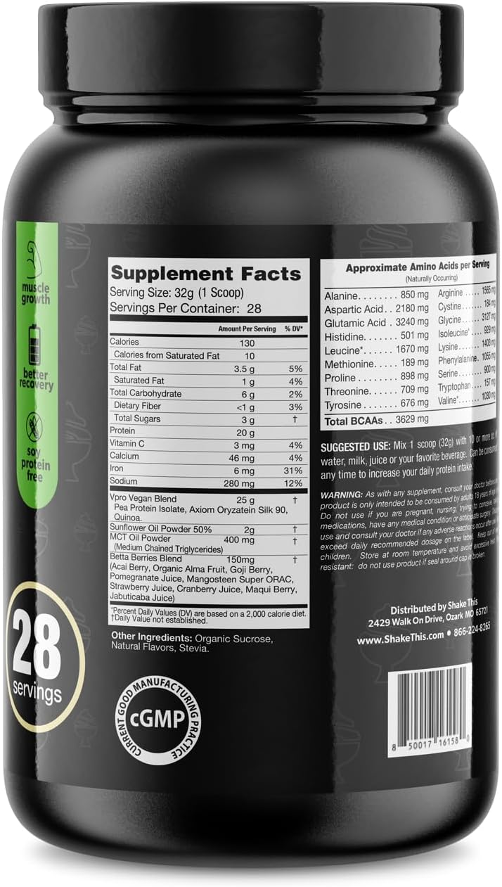smooth-vanilla-es-fit-plant-based-protein-powder---2lbs---20g-protein-for-post-workout-muscle-recovery---tested-certified-2