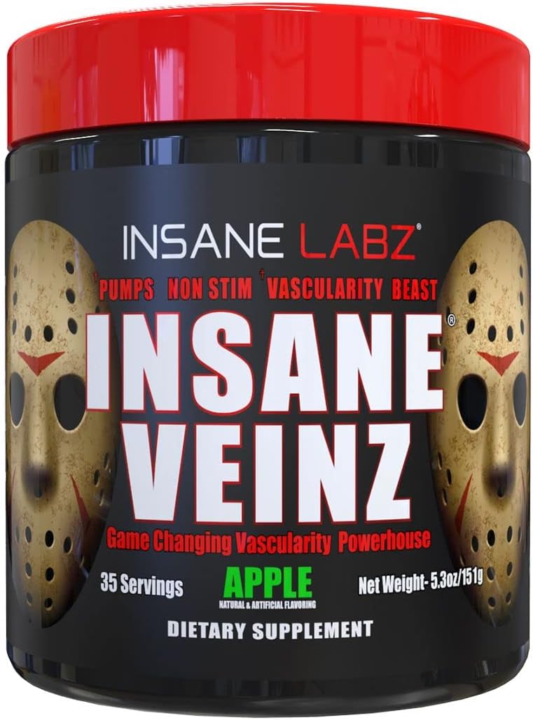insane-labz-insane-veinz-non-stimulant-nitric-oxide-booster-powder---agmatine-sulfate-betaine-anhydrous---enhance-vascularity---apple-flavor---35-servings-1