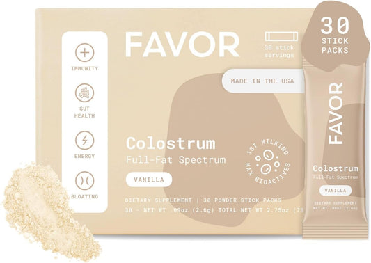holistic-human-health---bovine-colostrum-stick-packs-liposomal-whole-convenient-travel-size-high-igg-powder-ethically-made-in-the-usa-easy-vanilla-mix-1