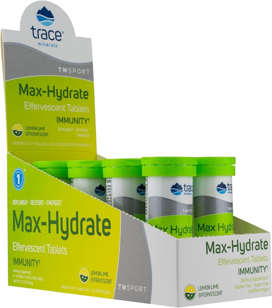 lemon-lime-electrolyte-drink-supplement-for-immune-health-and-hydration---muscle-cramp-relief---8-containers-80-servings-of-trace-minerals-max-hydrate-immunity-vitality-supplement-1