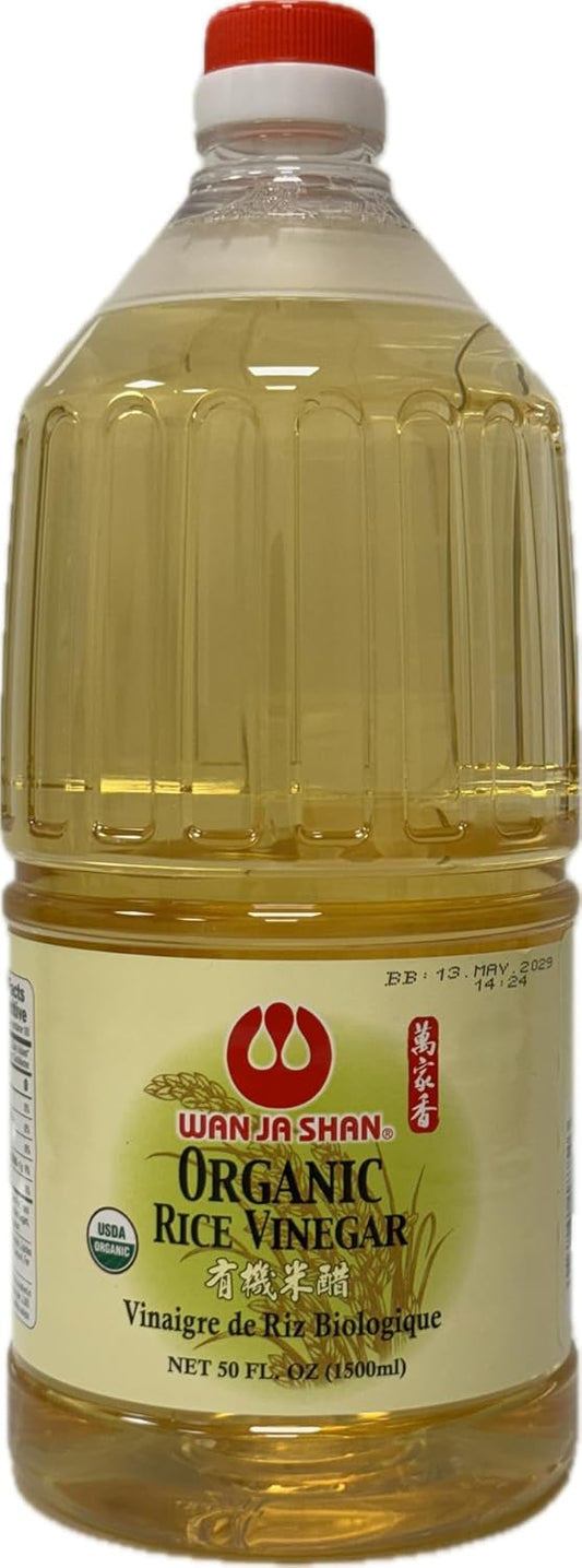 usda-certified-organic-wan-ja-shan-rice-vinegar-50oz---sodium-sugar-and-msg-free-kosher---ideal-for-cooking-sushi-salad---45-acidity---large-size-bottle-for-versatile-use-1