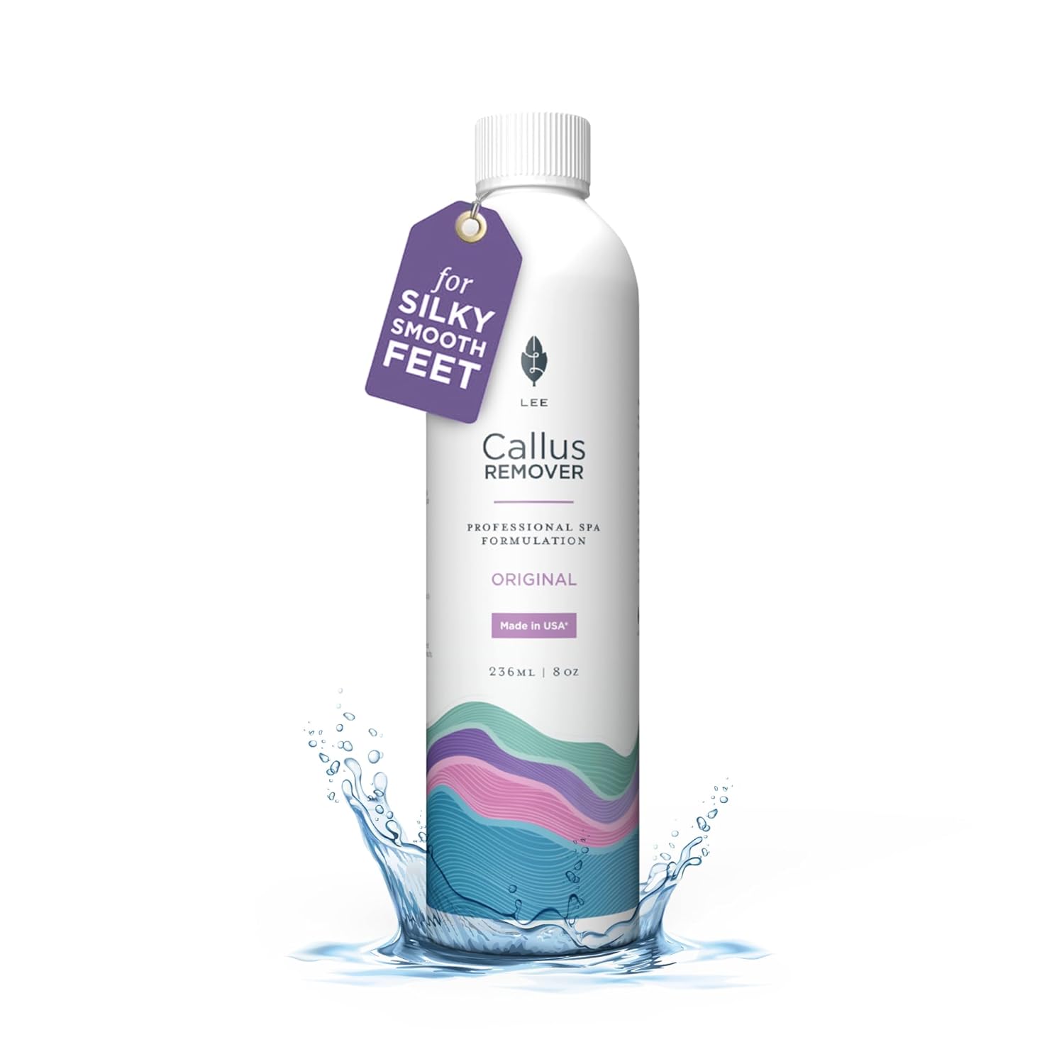Lee Beauty Professional Callus Remover Gel - Extra Strength Formula for Home Pedicure Results - 8 Oz Bottle for Cracked & Dry Feet - Espot.com.au