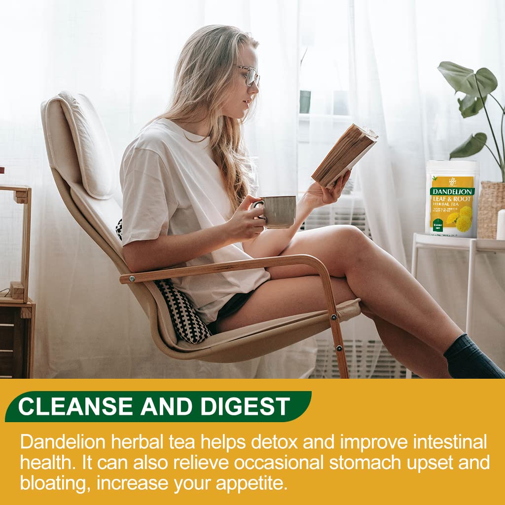 premium-dandelion-leaf-root-tea---herbal-liver-support-antioxidant-digestion-immune-booster---traditional-detox-tea---caffeine-free---40-bags80g-4