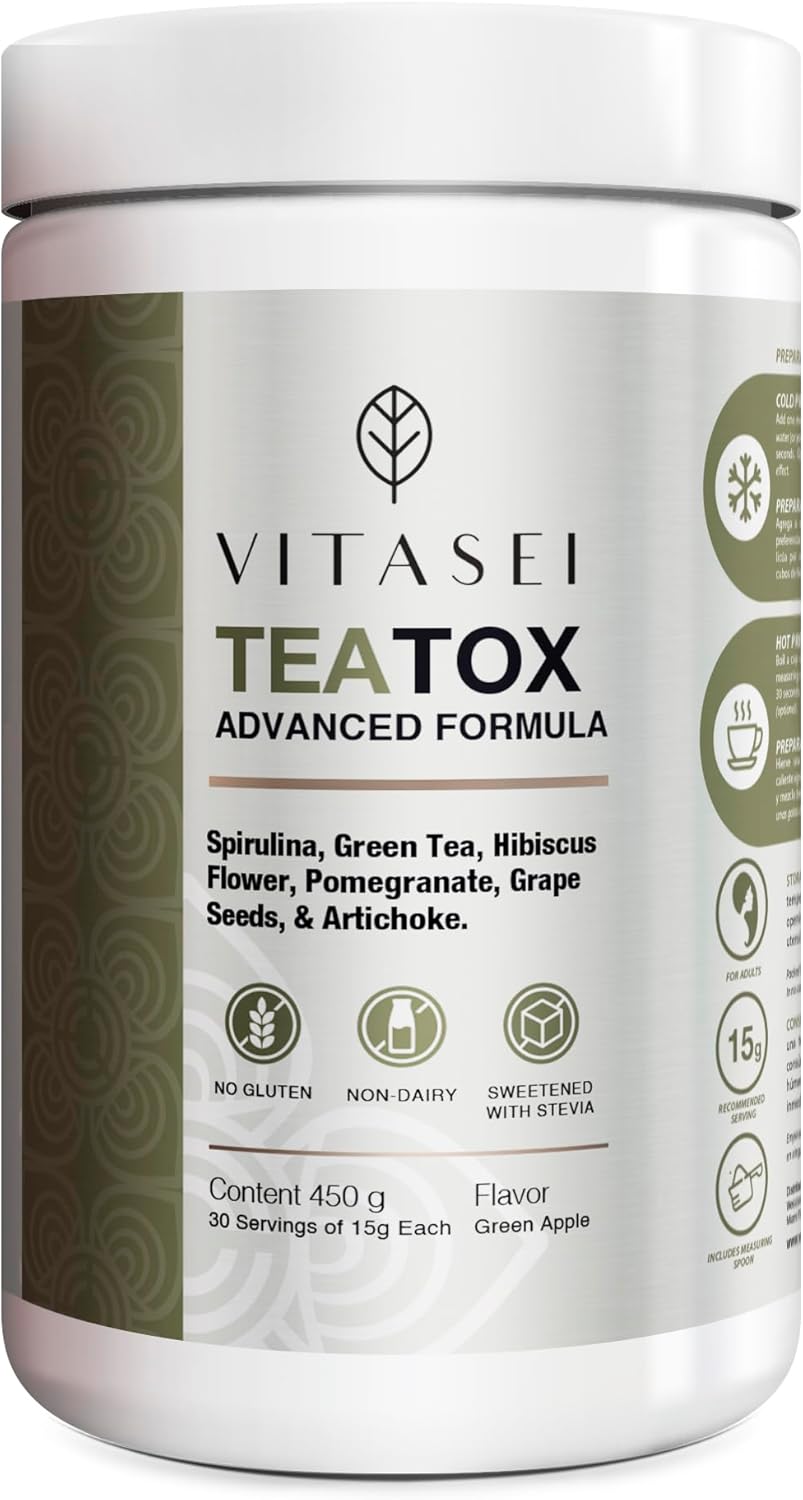 detox-cleanse-support-powder-with-green-tea-spirulina-artichoke-jamaican-flower-grape-seeds---meal-replacement-powder-for-digestion-boost---green-apple-flavor---16oz-1