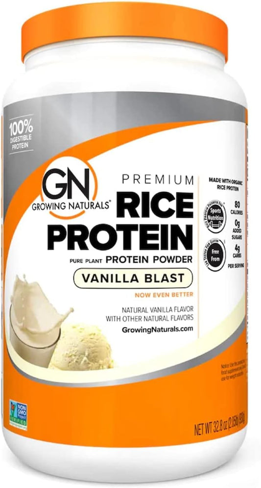 organic-vanilla-blast-rice-protein-powder---15g-plant-protein-28g-bcaa---low-carb-low-sugar-non-gmo---2lb-pack-1
