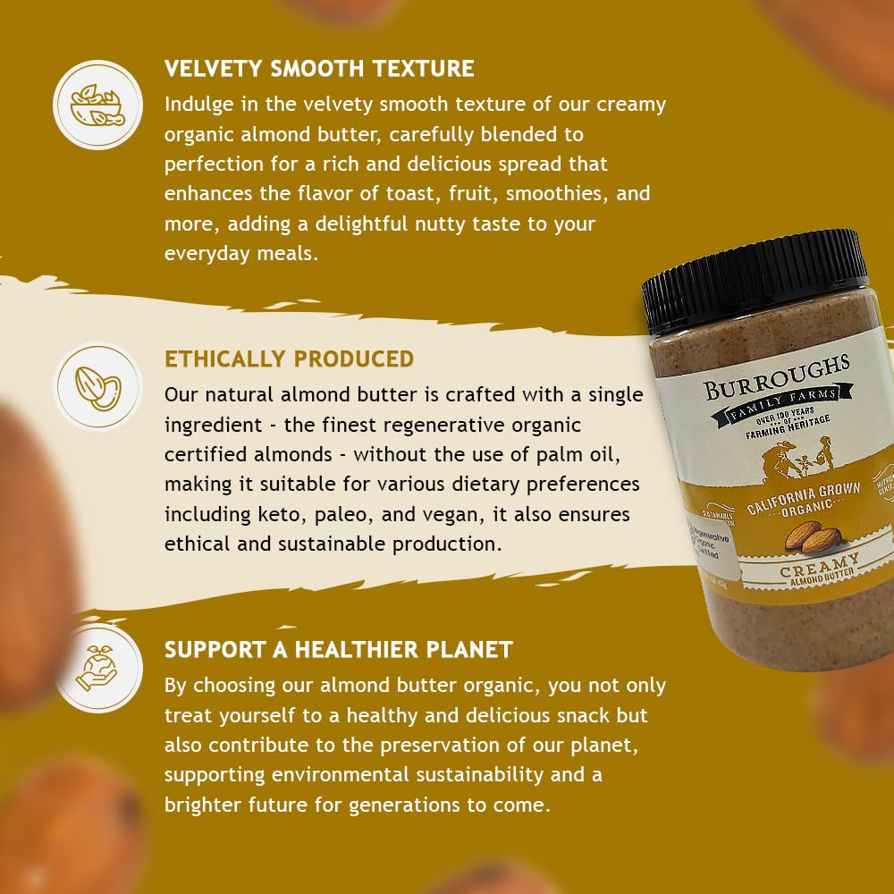 burroughs-family-farms-regenerative-organic-creamy-almond-butter---0-sodium-cholesterol---keto-paleo-vegan---16-oz-jar-5