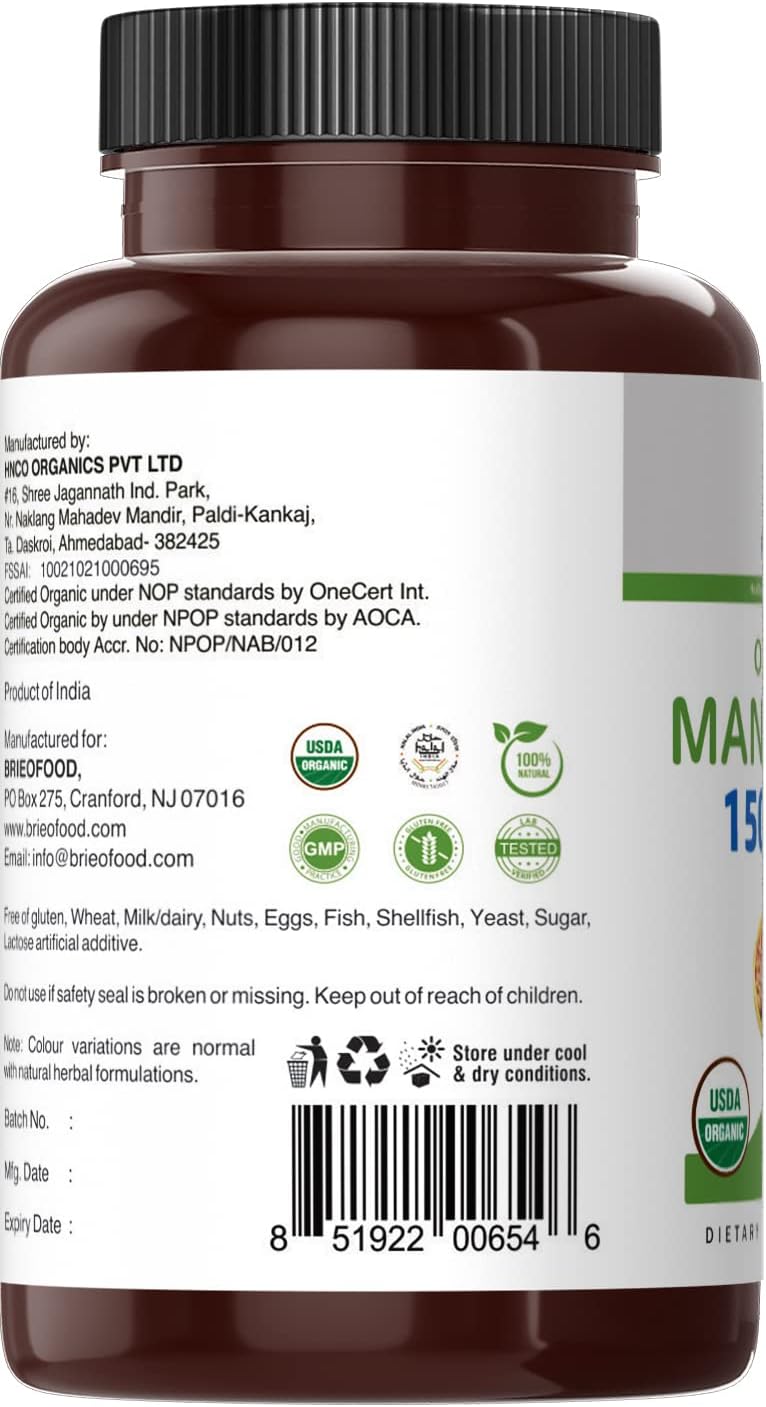 organic-manjistha-1500mg-supplement---45-servings-vegetarian-gluten-free-tablets---brieofood-5