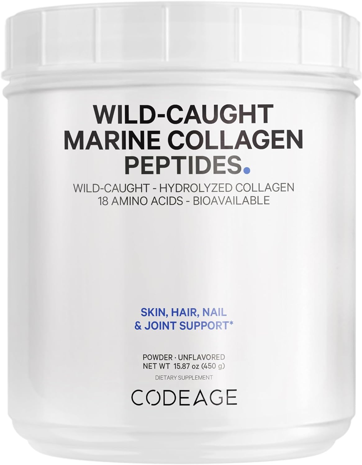 wild-caught-hydrolyzed-fish-collagen-peptides-powder---type-1-3-protein-supplement-for-skin-hair-nails---amino-acids---paleo-friendly---non-gmo---1587-oz-1