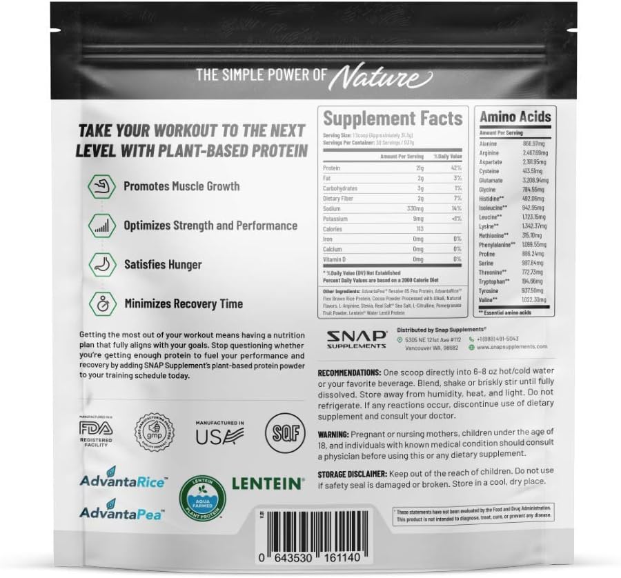 organic-plant-based-vegan-protein-powder-with-nitric-oxide-boost---chocolate-flavor---30-servings---bcaa-amino-acid-for-muscle-growth-performance-recovery-2
