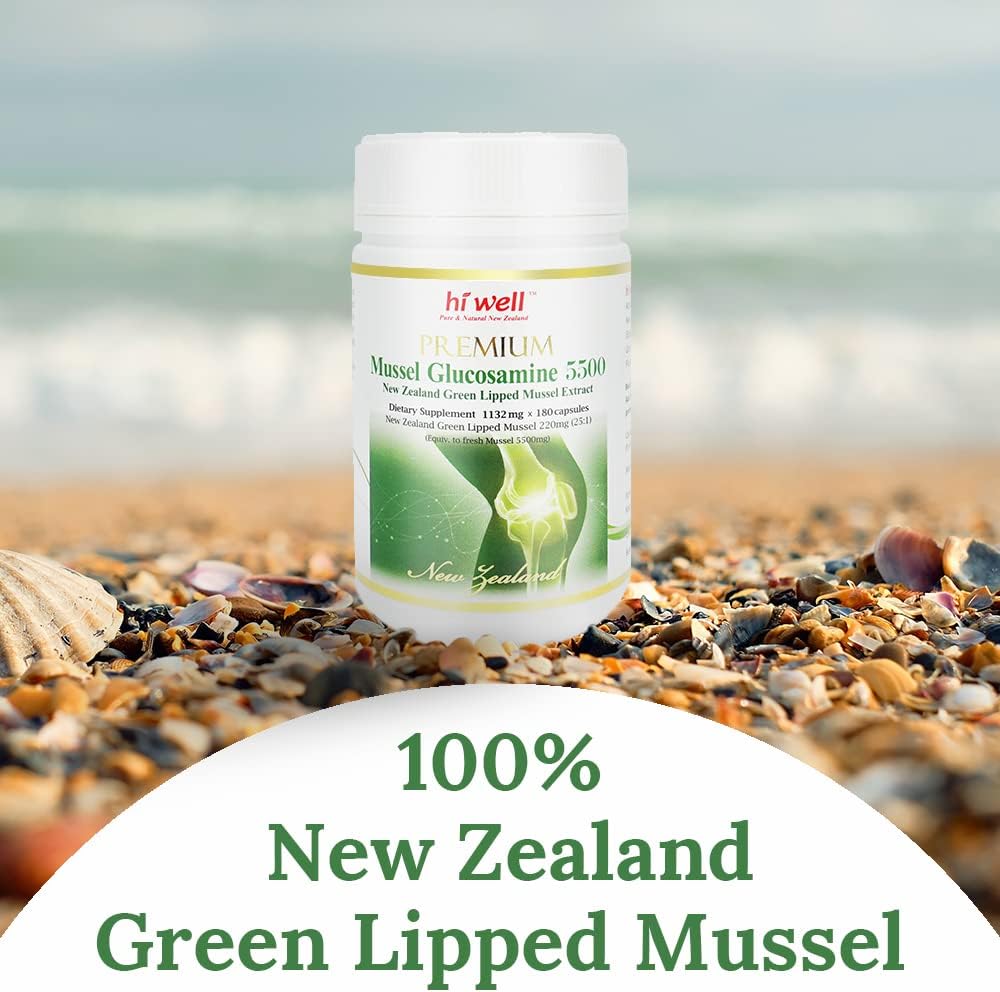 new-zealand-pure-natural-mussel-glucosamine-capsules---pack-of-3---5500mg---hi-well-premium-quality---180-vegetable-capsules-2