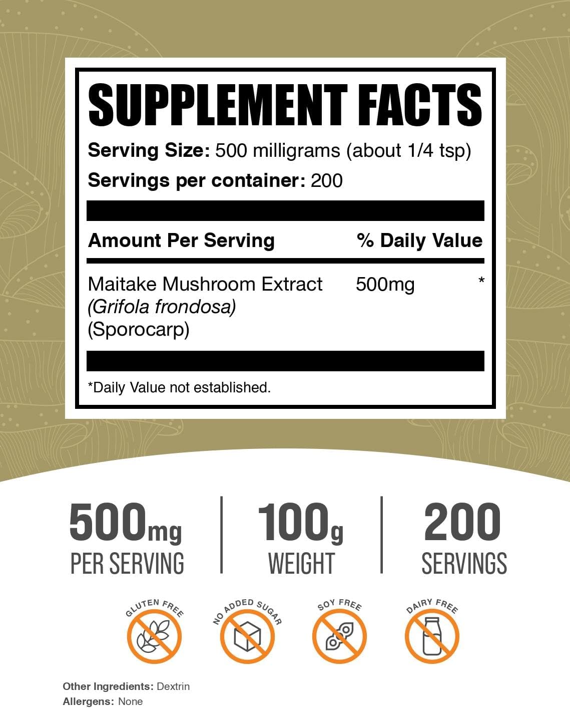 bulksupplementscom-maitake-mushroom-extract-powder---500mg-per-serving-100g---gluten-free-mushroom-supplement---pack-of-1-maitake-supplement-2
