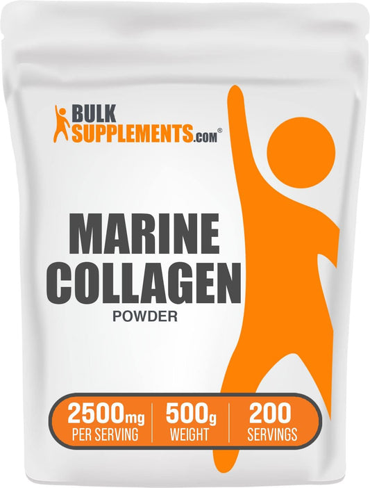 marine-collagen-peptides-powder---hydrolyzed-supplement-gluten-free-500g---bulksupplements-marine-collagen-powder-2500mg-per-serving-1