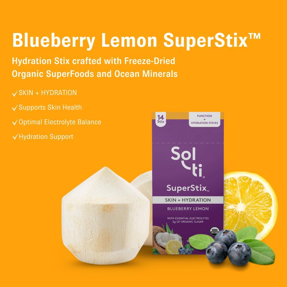 organic-superfood-hydration-sticks-with-electrolytes---blueberry-lemon-flavor---vegan-non-gmo---14-single-serving-sticks-2