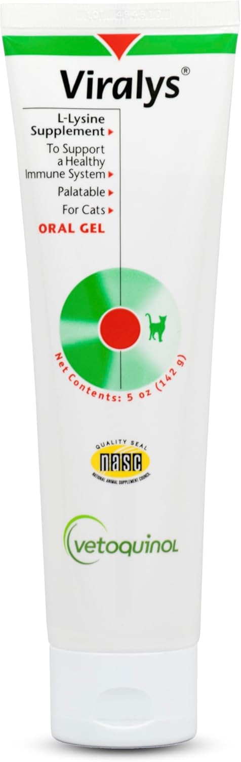 vetoquinol-viralys-gel-l-lysine-supplement-for-cats---5oz-maple-flavored-gel---supports-immune-health-allergies-runny-nose-watery-eyes---cats-kittens-of-all-ages-1