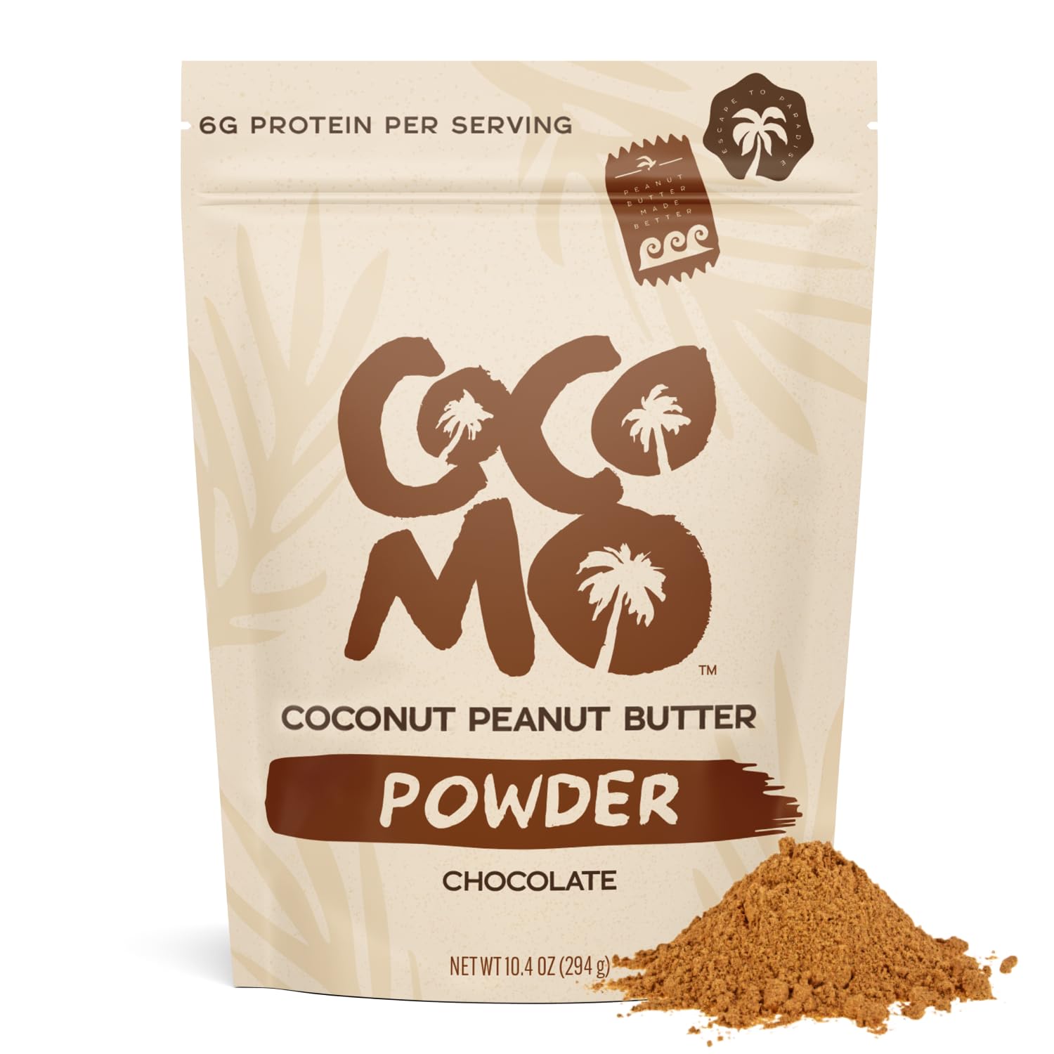 organic-chocolate-coconut-peanut-butter-powder---vegan-gluten-sugar-free-protein-rich-tsa-friendly---ideal-for-smoothies-baking-spreads---30-day-supply-1