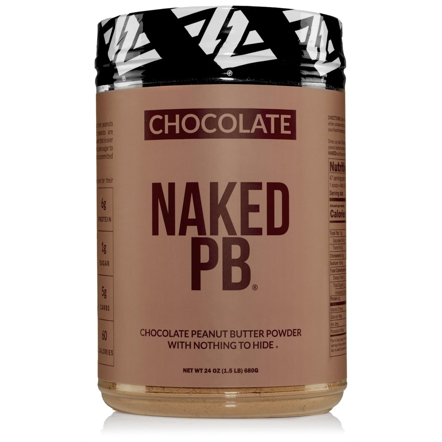 naked-pb-vegan-chocolate-peanut-butter---made-in-us-farms-with-4-simple-ingredients---roasted-peanuts-cocoa-sea-salt-sugar---47-servings-1