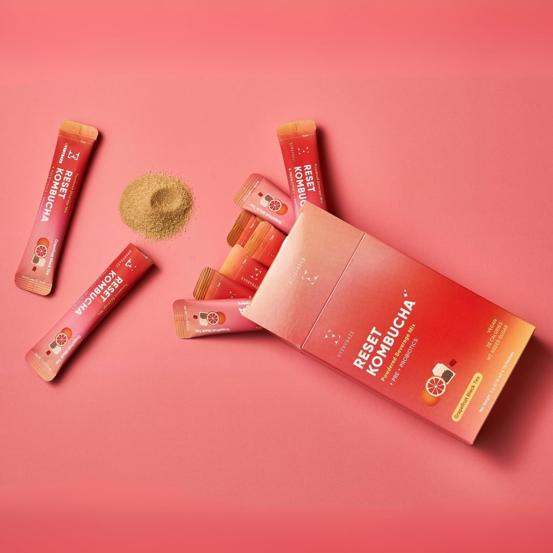 everydaze-reset-kombucha-tea-powdered-beverage-mix---grapefruit-black-tea-flavor-10-sticks-vegan-gluten-free-no-added-sugar-prebiotics-probiotics-sparkling-powder-drink-pack-3