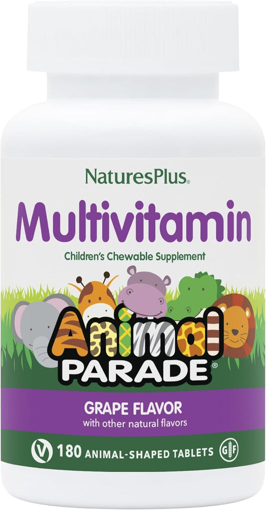 natures-plus-animal-parade-childrens-chewable-multivitamin---grape-flavor---360-animal-shaped-tablets---promotes-health-well-being---vegetarian-gluten-free---180-servings-per-pack-1