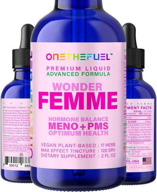wonder-femme-plant-based-menopause-support-supplement---hormone-balance-hot-flashes-relief-with-17-herbal-ingredients---natural-estrogen-health-tincture-2-oz-1