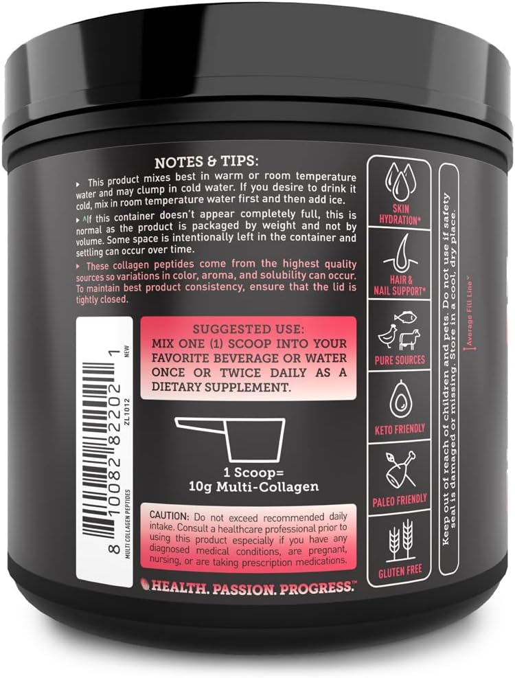 zeal-naturals-multi-collagen-peptides-protein-powder-with-vitamins-for-hair-skin-nails---marine-bovine-chicken-eggshell-strawberry---45-servings-2