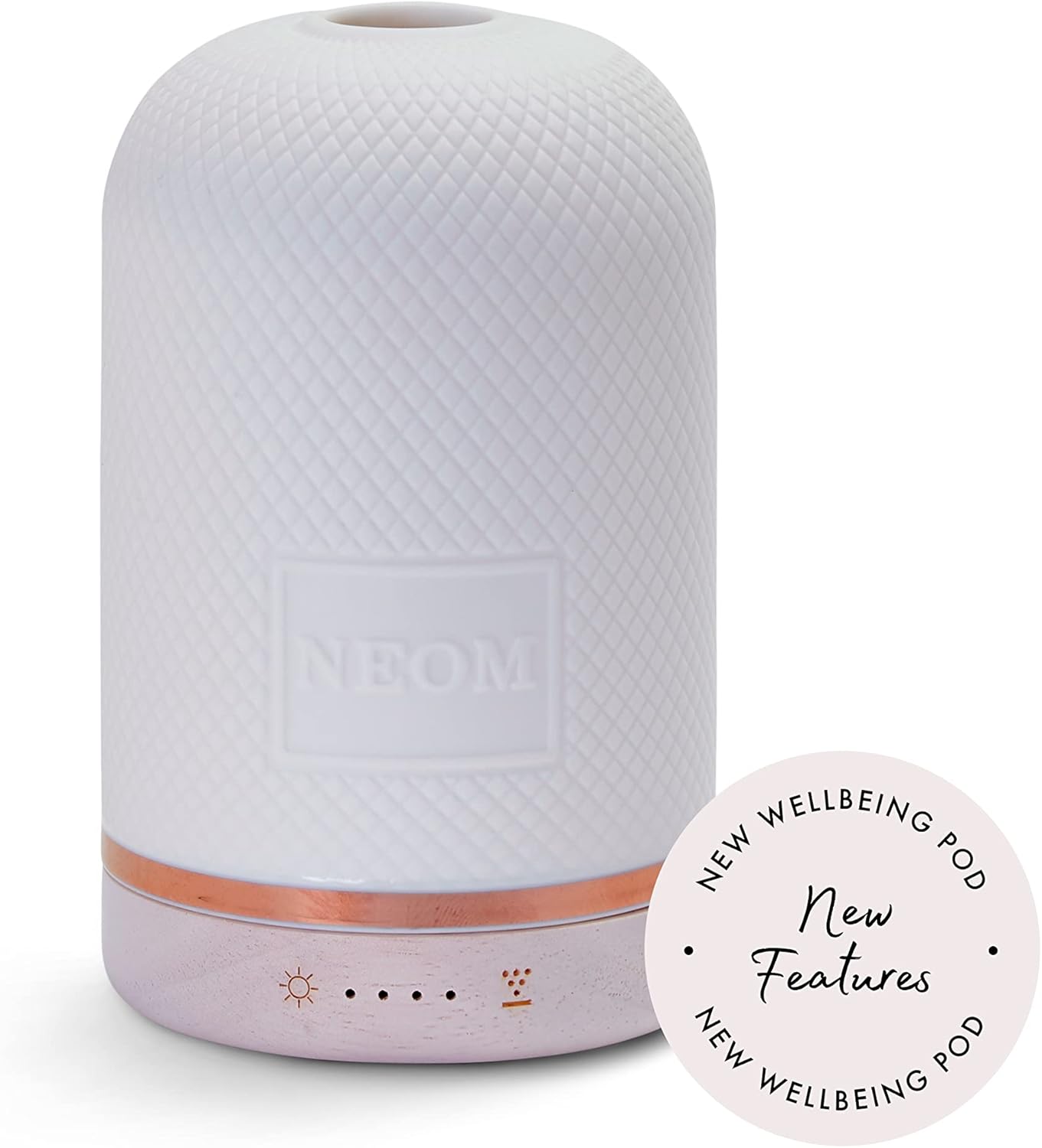 NEOM Ceramic Essential Oil Diffuser with LED Light & Timer - Best for Medium Spaces - Plug-in Aromatherapy Diffuser for Home Fragrance - Espot.com.au