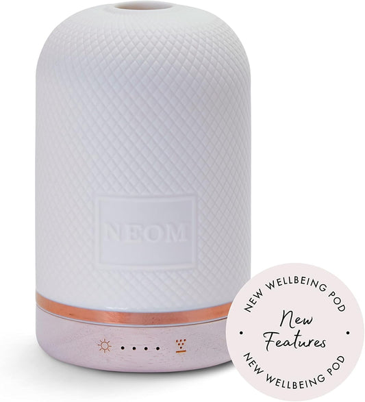 NEOM Ceramic Essential Oil Diffuser with LED Light & Timer - Best for Medium Spaces - Plug-in Aromatherapy Diffuser for Home Fragrance - Espot.com.au