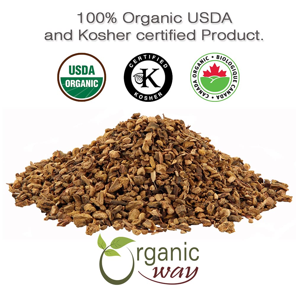 european-wild-harvest-yellow-dock-root-cut-sifted---organic-kosher-certified-from-albania---vegan-non-gmo-gluten-free---usda-certified-1lb-2