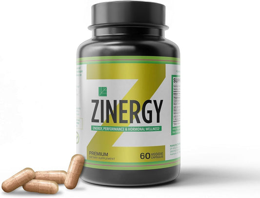 Zisman ZT Slimming Tea & ZINERGY Natural Energy Booster - Premium All-Natural Capsules for Men and Women - Boost Energy and Vitality - 60 Capsules - Espot.com.au
