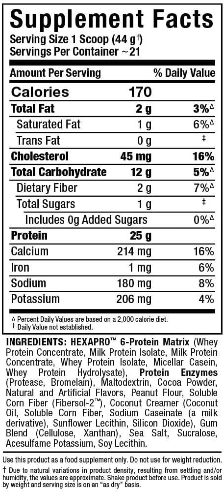 allmax-hexapro-chocolate-peanut-butter-protein-powder---5-lb-tub-25g-protein-per-serving-8-hour-sustained-release-zero-sugar-52-servings-7