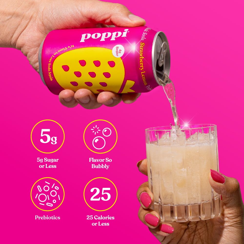 bulk-72-pack-poppi-sparkling-prebiotic-soda-variety-pack---strawberry-lemon-orange-cherry-limeade---apple-cider-vinegar-low-calorie-low-sugar---12oz-cans-6