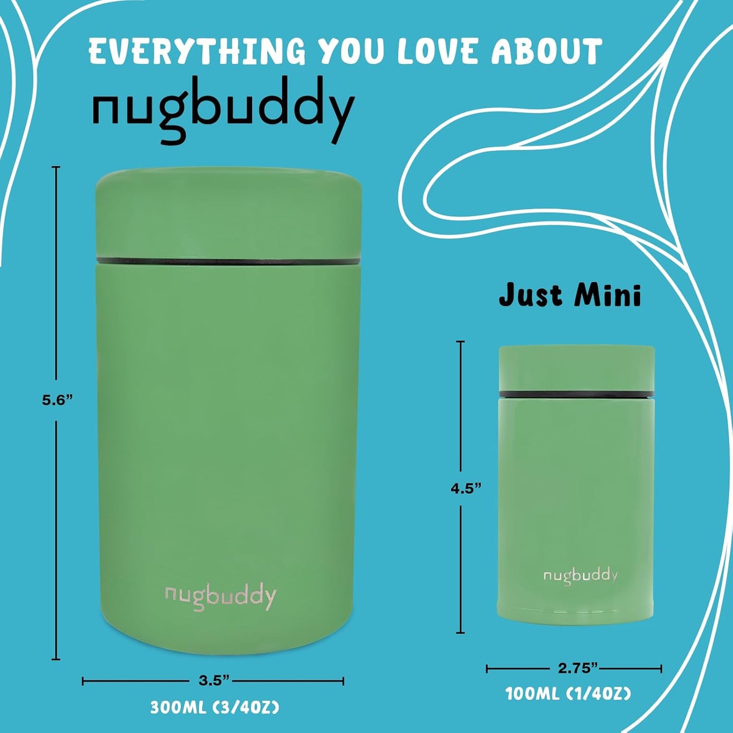 Mini Airtight Storage Container with Nested Glass Jar - Vacuum Sealed Insulated, UV Protection, Temperature Controlled Stainless Steel - Whiteboard Finish with Marker - 100 ml (1/4 Oz) - Espot.com.au