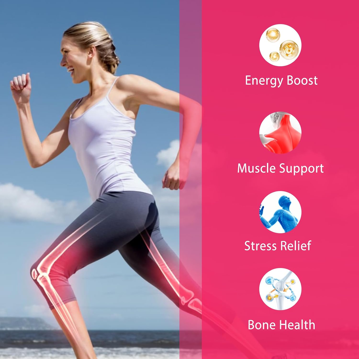 Raspberry Magnesium Gummy Supplement for Adults - Biobor Magnesium Glycinate Gummies for Relaxation, Stress Relief, Muscle, Bone, and Sleep Support (60 Count) - Espot.com.au