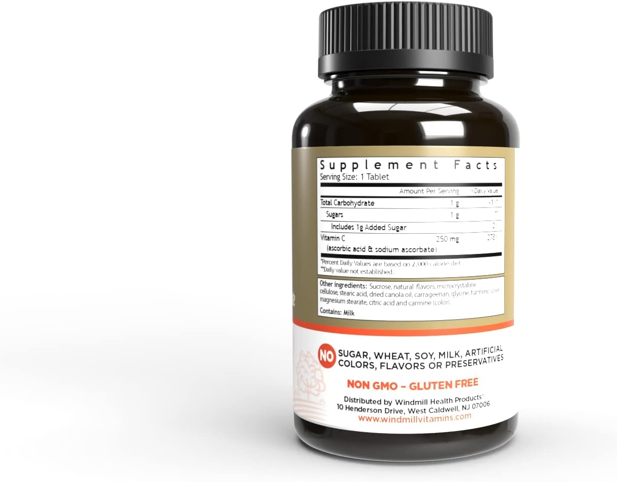 windmill-vitamin-c-250mg-chewable-tablets---tangy-windmill-flavor-60-count-bottle-2