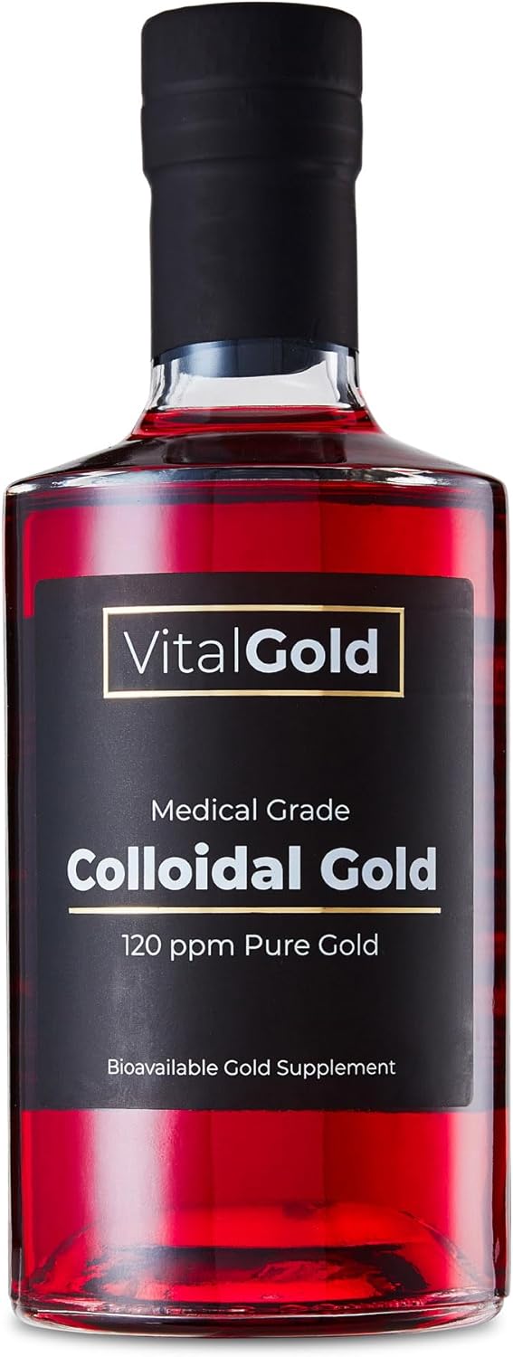Ultra Strength Vital Gold Colloidal Gold 120 PPM Liquid Supplement - 500ml - Espot.com.au