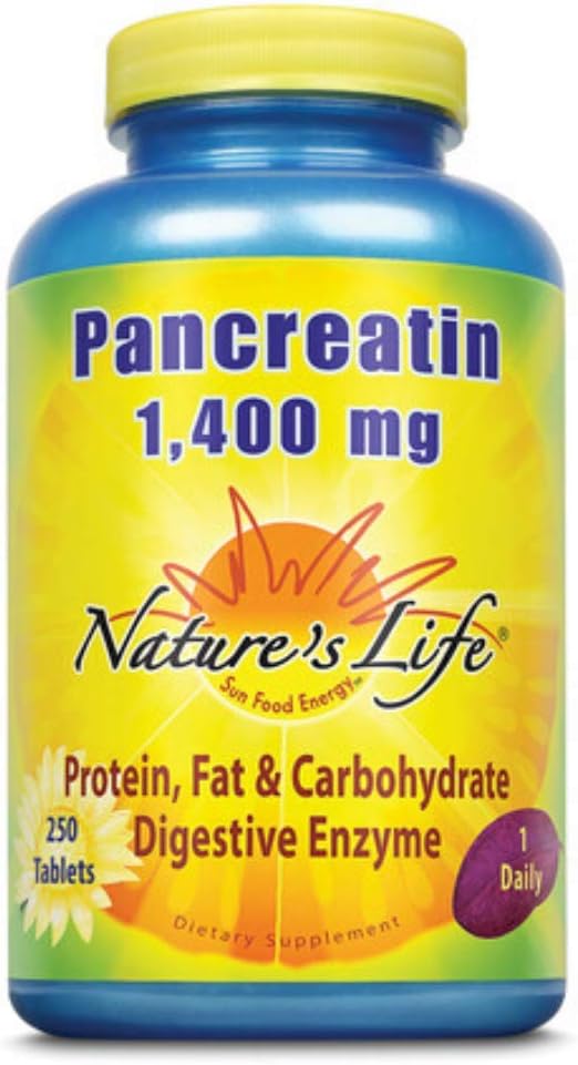 High Potency Pancreatin Enzyme Supplement | 250 Tablets | Digestive Health Support - Espot.com.au