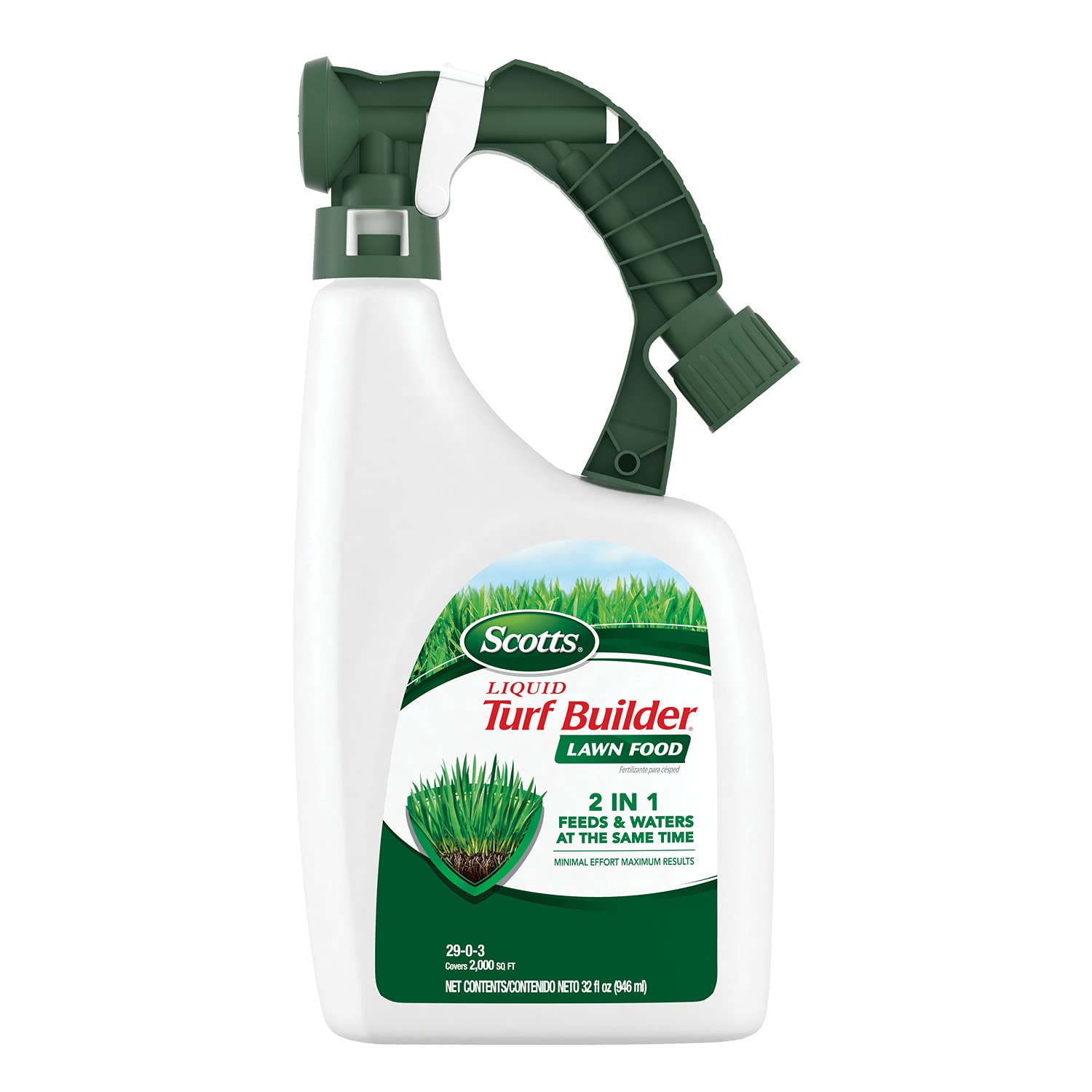 32 fl. oz. Scotts Liquid Turf Builder Lawn Fertilizer - Fertilizes and Hydrates All Grass Types with One Application - Espot.com.au