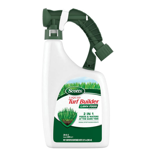32 fl. oz. Scotts Liquid Turf Builder Lawn Fertilizer - Fertilizes and Hydrates All Grass Types with One Application - Espot.com.au