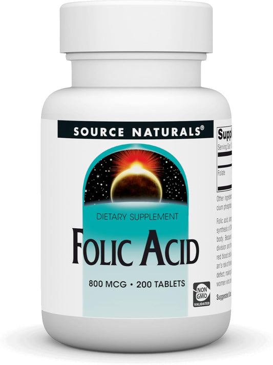 source-naturals-folic-acid-800-mcg-tablets---pack-of-200-for-optimal-health-and-wellness-1