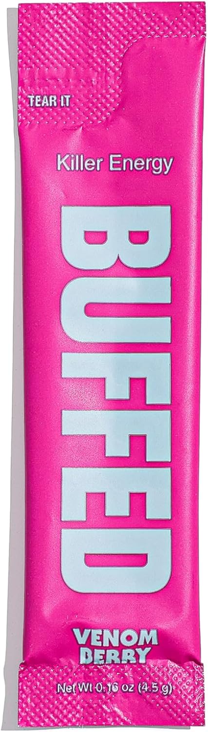 energy-boost-drink-mix-packets-with-clean-ingredients---30-pack-venom-berry-flavor---150mg-caffeine-hydration---nootropics-mushrooms-b-vitamins-electrolytes-included-3