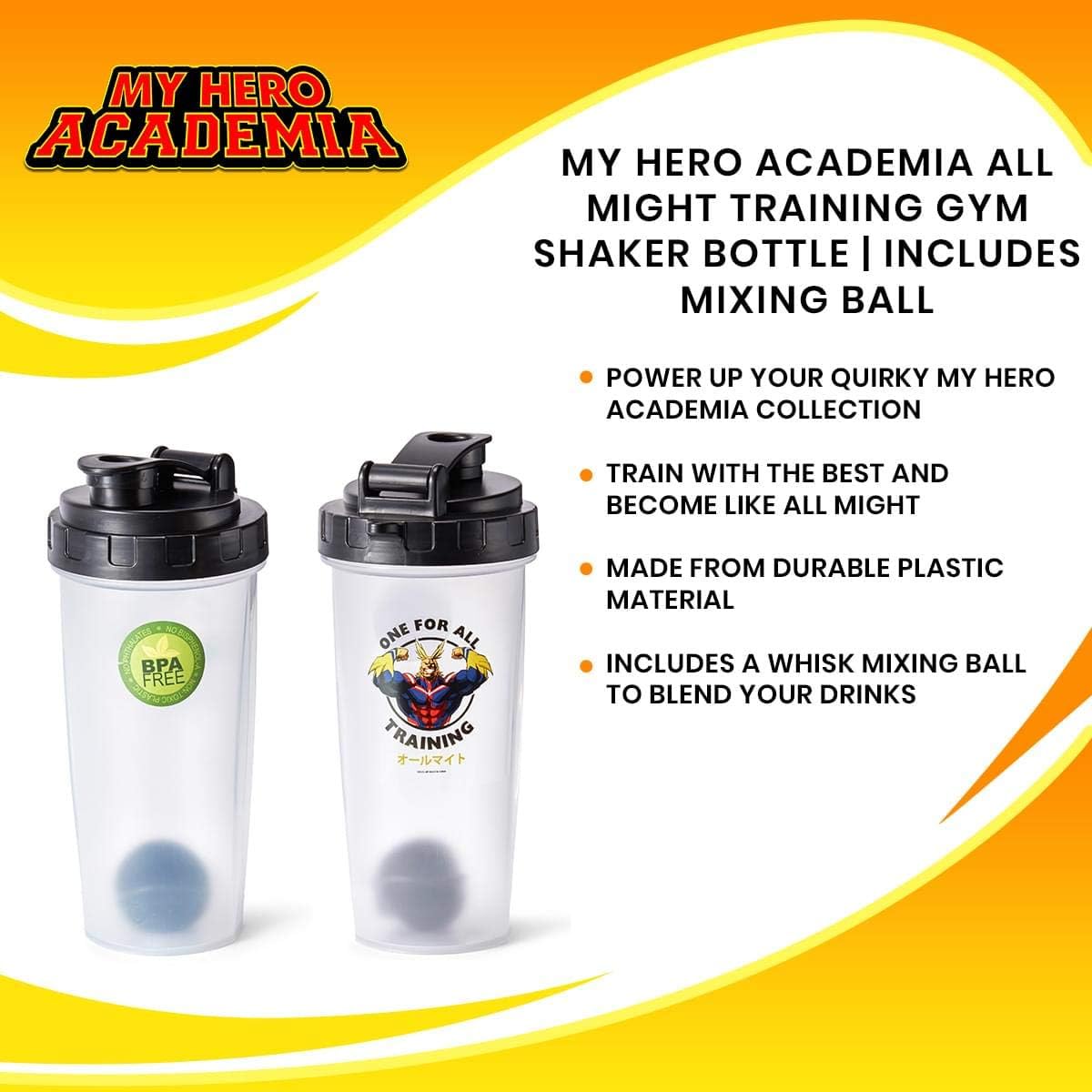 my-hero-academia-all-might-training-gym-shaker-bottle-with-mixing-ball---ideal-for-protein-shakes-workout-blends-6