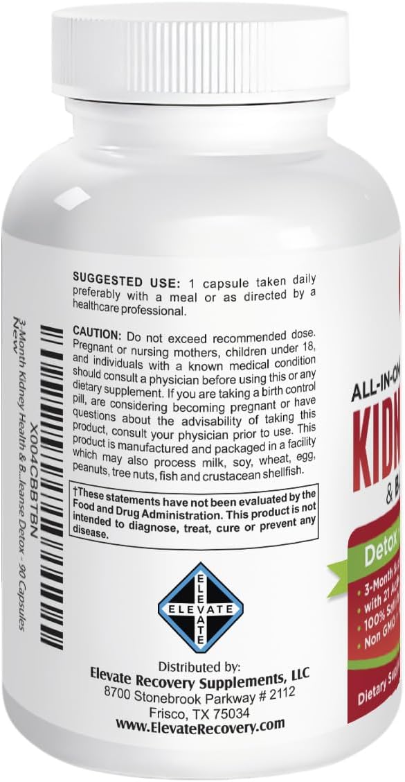 3-month-kidney-health-bladder-support-supplement-with-21-active-ingredients---kidney-cleanse-detox---90-capsules---elevate-recovery-supplements-3