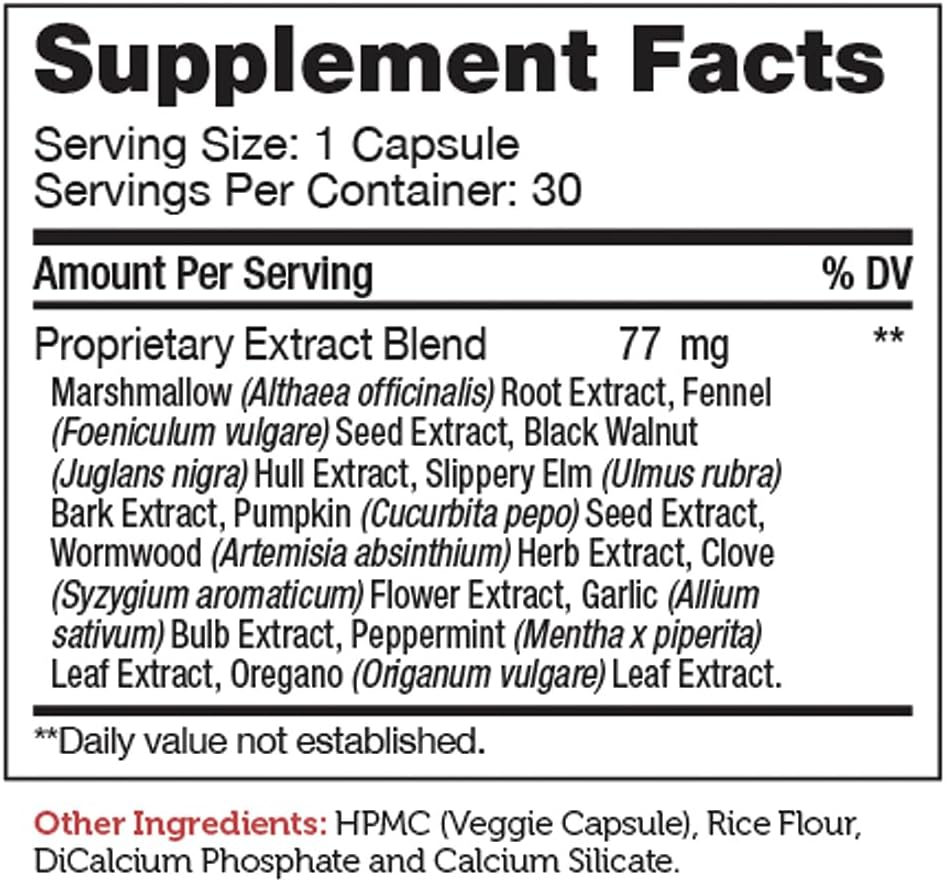 Zahler ParaGuard Capsules - Gut Health Supplement with Wormwood, Garlic, Pumpkin Seed, Clove - Natural Support for Humans - Certified Kosher - 30 Count - Espot.com.au