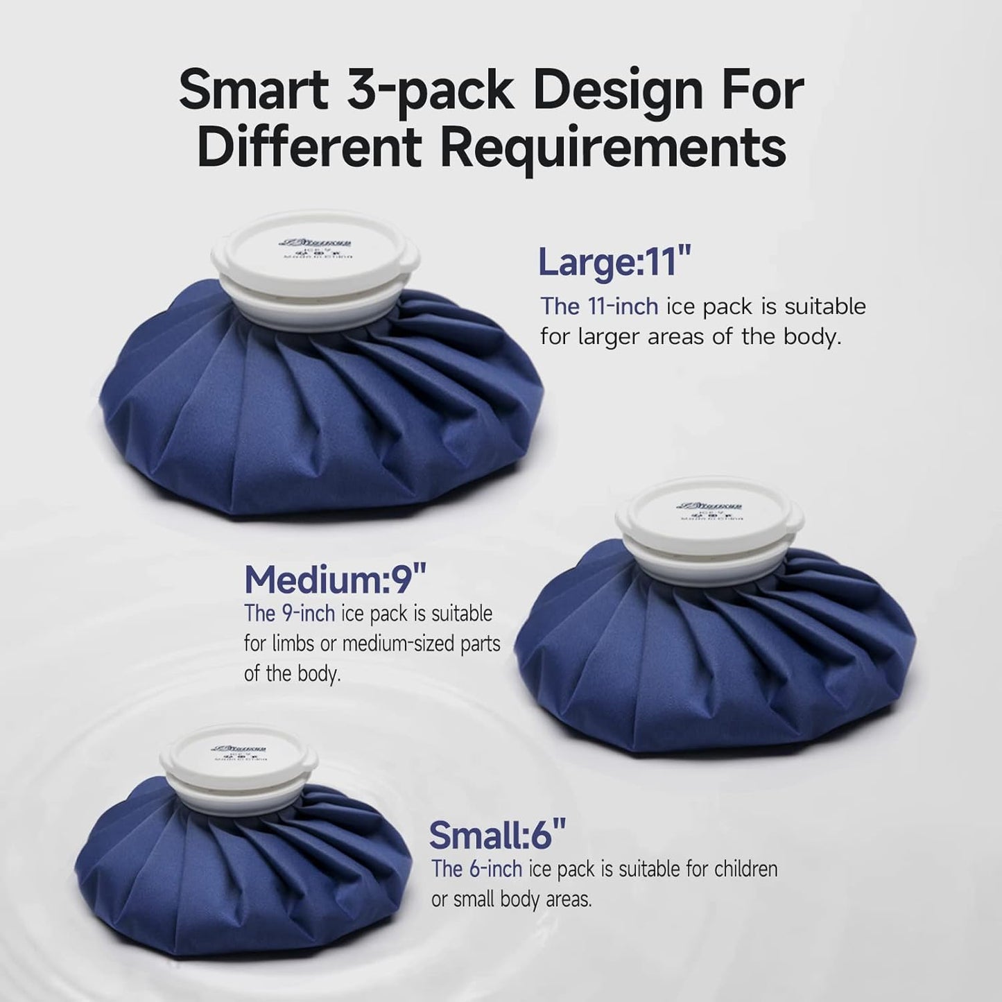 reusable-ice-pack-for-injuries-with-cover---hot-cold-therapy-for-pain-relief---no-leak-elastic-breathable-bag---9-size-7