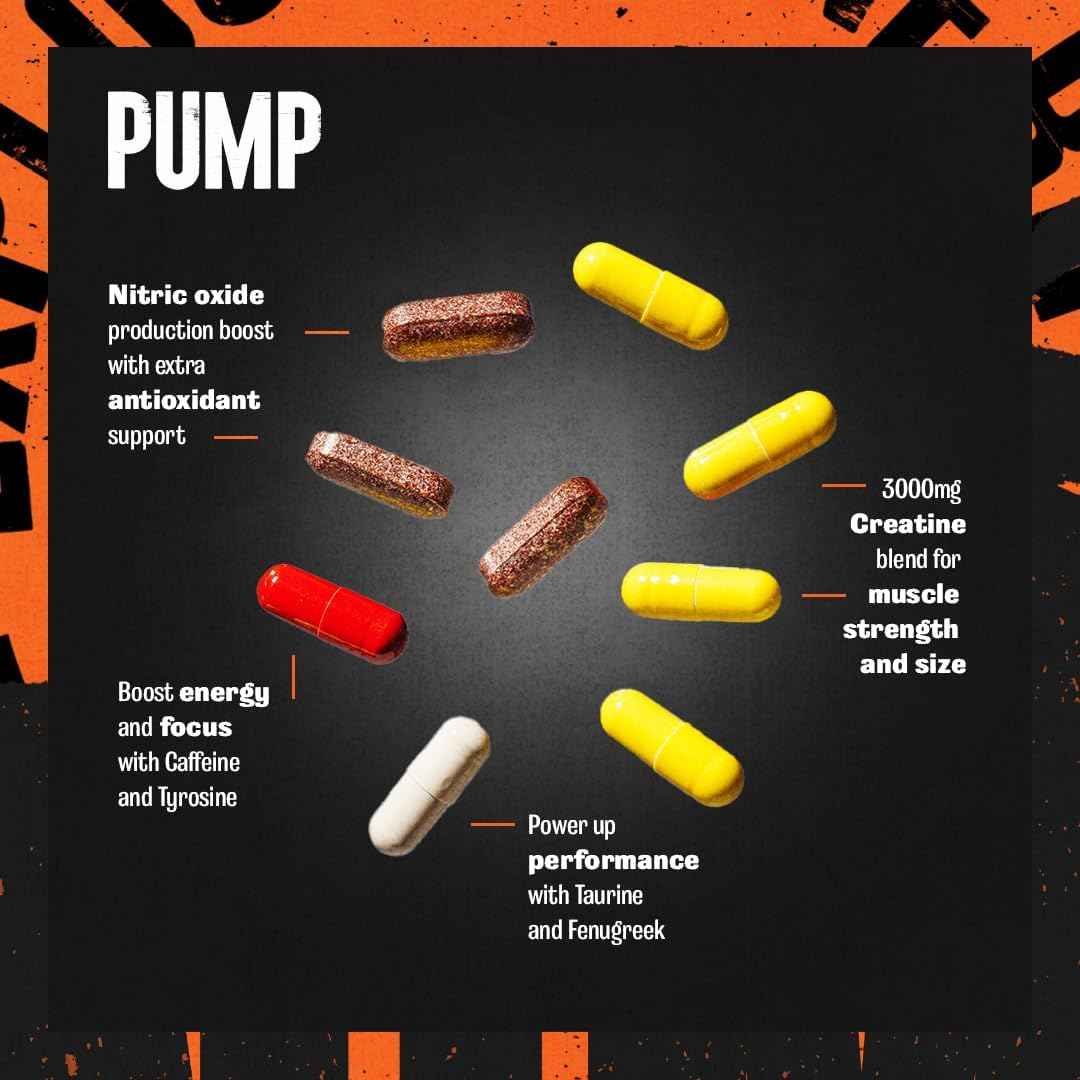 Animal Pump Pre-Workout Supplement - Boost Energy, Focus, and Muscle Volume with Nitric Oxide, Creatine, and Pump Enhancer - 30 Packs