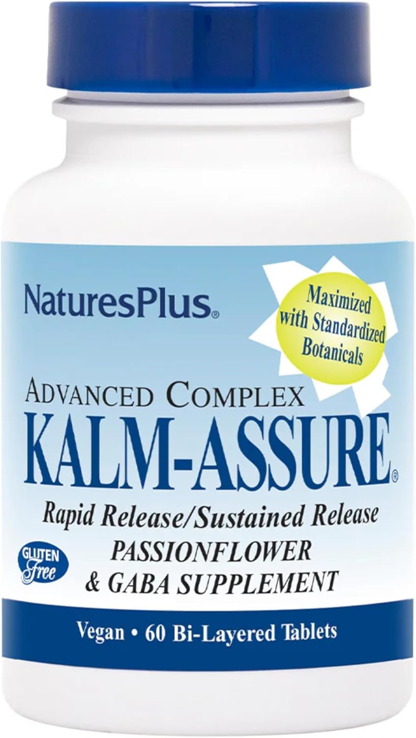 natures-plus-kalm-assure-tablets---60-bi-layered-tablets---supports-relaxation-with-passionflower-gaba-chamomile-magnesium---gluten-free-vegan---60-servings-1