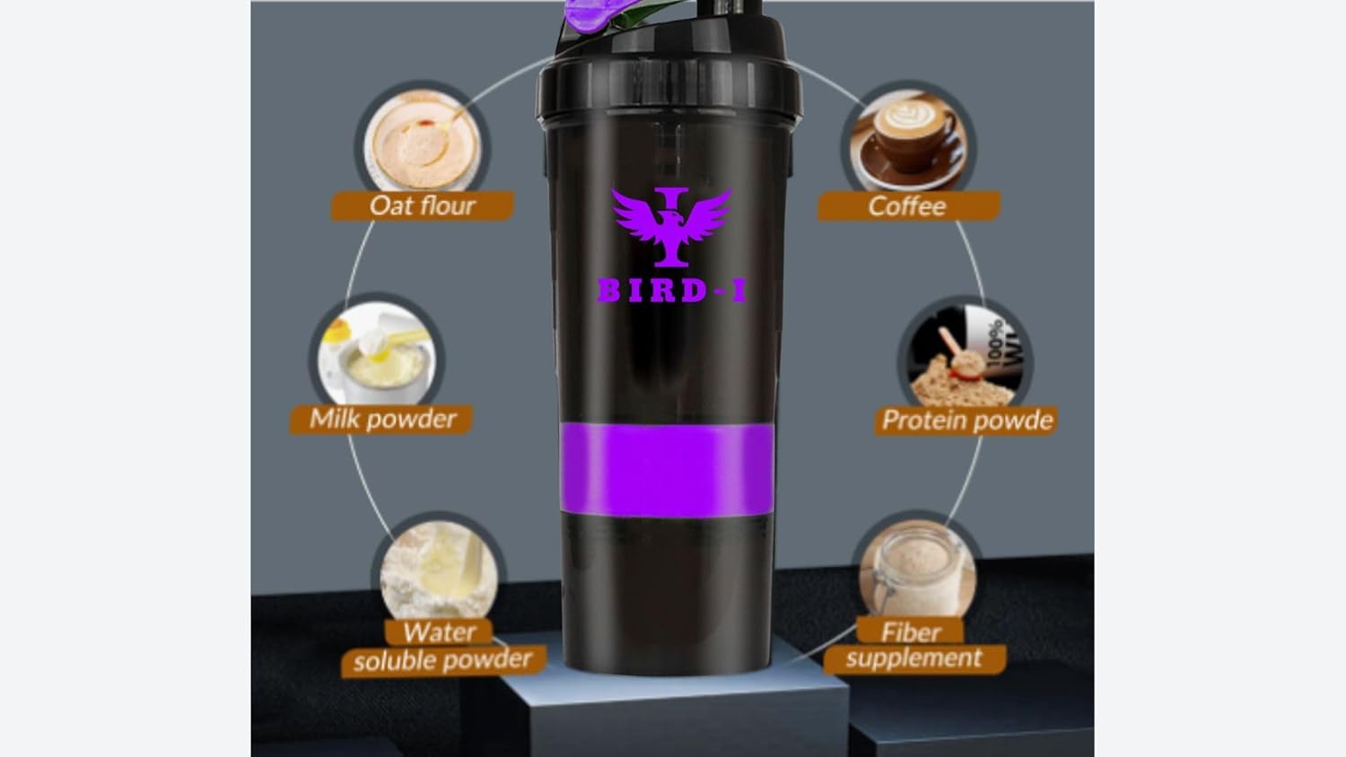 bird-i-3-in-1-gym-protein-shaker-500ml-metal-mixer-bottle-bpa-free-purple-6