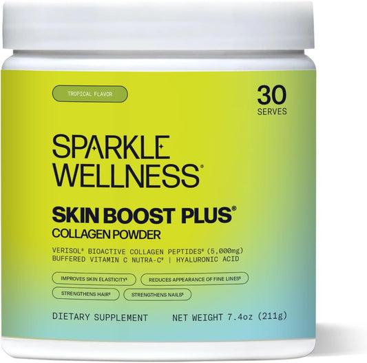 Tropical Sparkle Collagen Powder Supplement with VERISOL Peptides & Vitamin C for Skin Boost - 30 Servings - Espot.com.au