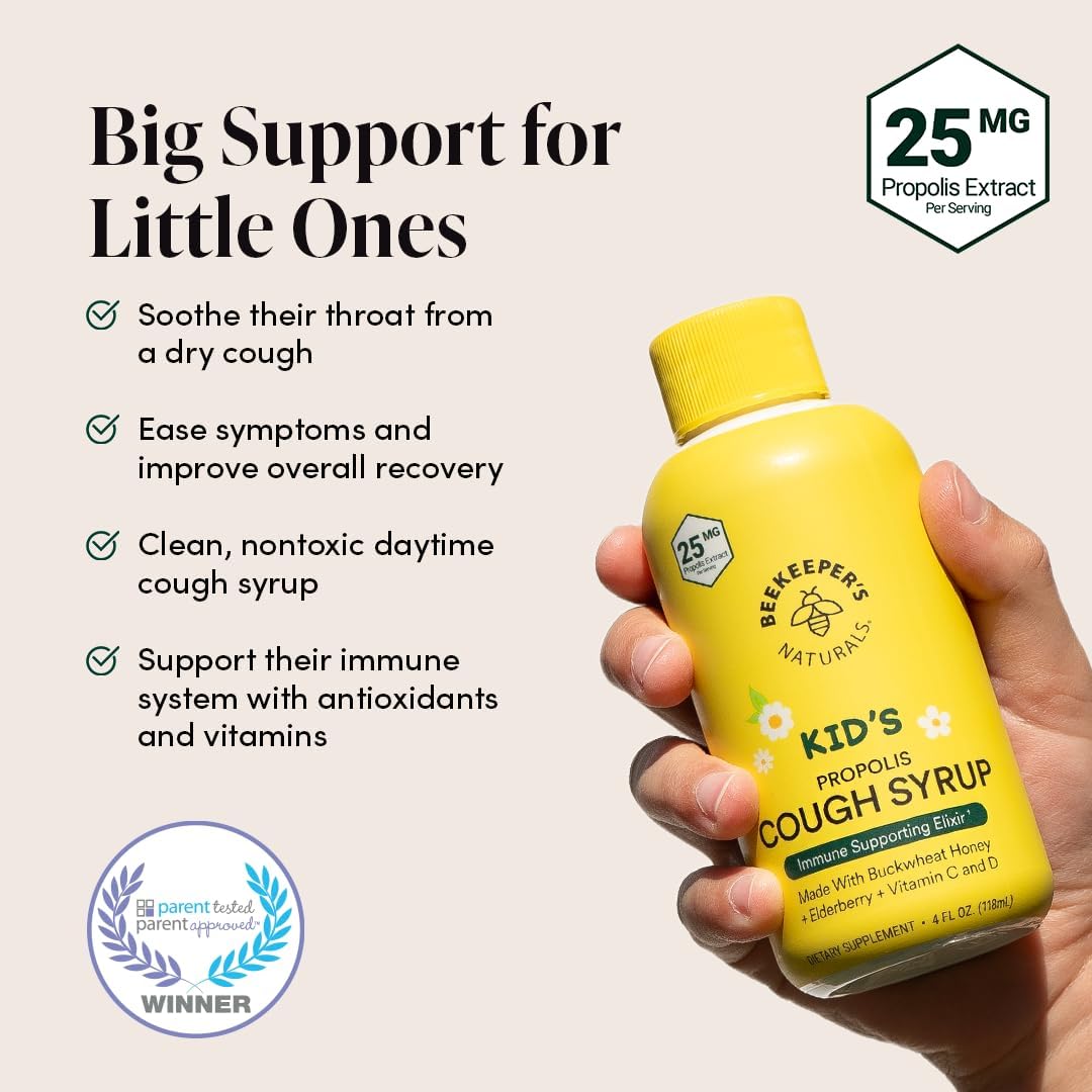 kids-beekeepers-naturals-propolis-honey-cough-syrup-with-elderberry-vitamin-c-vitamin-d-and-raw-honey---immune-boost---throat-soothing---4-oz-4