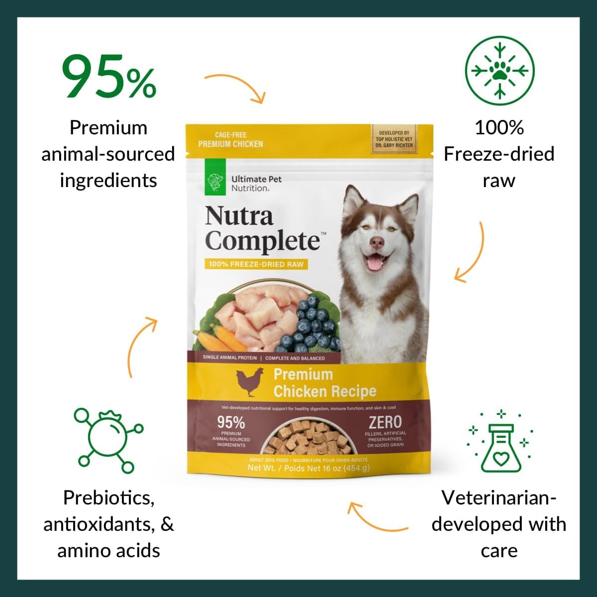 nutra-complete-raw-freeze-dried-dog-food-with-antioxidants-prebiotics-amino-acids---1-pound-chicken---ultimate-pet-nutrition-3